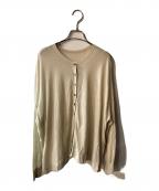 Spick and Spanスピックアンドスパン）の古着「2way ウォッシャブル シアーカーディガン」｜ベージュ