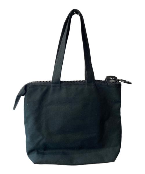 kawa-kawa（カワカワ）kawa-kawa (カワカワ) ビッグファスナートートバッグ ブラックの古着・服飾アイテム