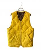 BEAMS PLUSビームスプラス）の古着「キルティングダウンベスト」｜イエロー