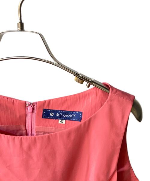 M'S GRACY（エムズグレイシー）M'S GRACY (エムズグレイシー) ノースリーブワンピース ピンク サイズ:42の古着・服飾アイテム
