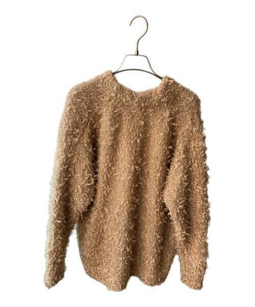 CADUNE（カデュネ）CADUNE (カデュネ) ラメカーディガン ベージュ サイズ:Sの古着・服飾アイテム