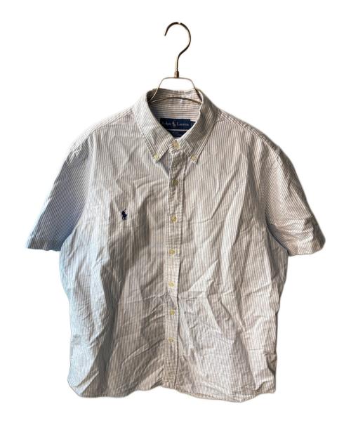 RALPH LAUREN（ラルフローレン）RALPH LAUREN (ラルフローレン) BEAMS (ビームス) Oxford Button Down Shirt ブルー×ホワイト サイズ:Lの古着・服飾アイテム