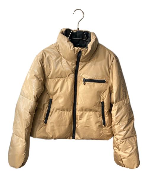 Calvin Klein Jeans（カルバンクラインジーンズ）Calvin Klein Jeans (カルバンクラインジーンズ) 中綿ジャケット ブラウン サイズ:Sの古着・服飾アイテム