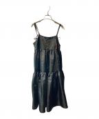 CAROLINA GLASERカロリナ グレイサー）の古着「キャミティアード ワンピース」｜ブラック