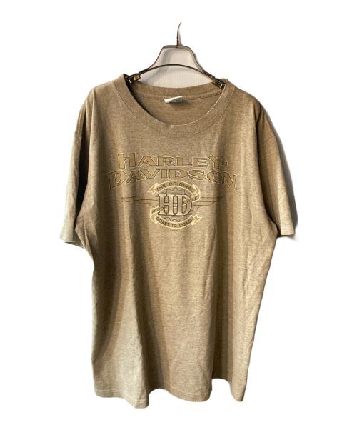 HARLEY-DAVIDSON（ハーレーダビッドソン）HARLEY-DAVIDSON (ハーレーダビッドソン) Tシャツ ベージュ サイズ:Lの古着・服飾アイテム