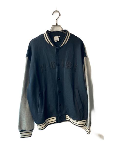 X-GIRL（エックスガール）X-girl (エックスガール) SWEAT VARSITY JACKET ブラック×グレー サイズ:Sの古着・服飾アイテム