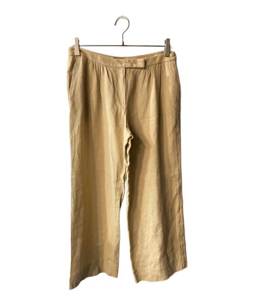 GIORGIO ARMANI（ジョルジョアルマーニ）GIORGIO ARMANI (ジョルジョアルマーニ) リネンパンツ ベージュ サイズ:42の古着・服飾アイテム