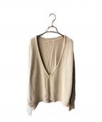 Whim Gazetteウィムガゼット）の古着「Vネックニットプルオーバー」｜ホワイト