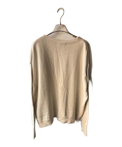 Whim Gazette（ウィムガゼット）Whim Gazette (ウィムガゼット) Vネックニットプルオーバー ホワイト サイズ:freeの古着・服飾アイテム