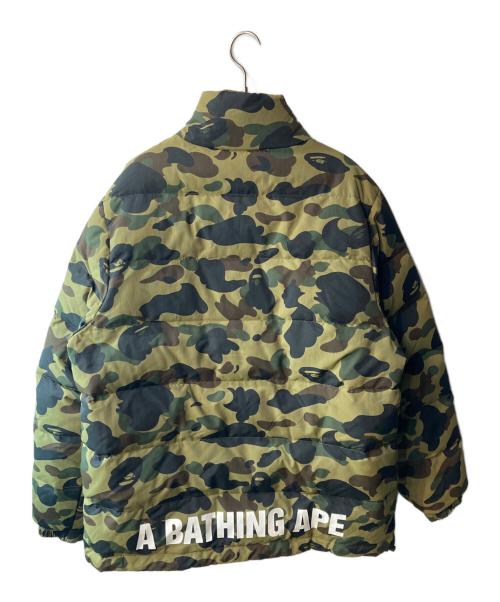 A BATHING APE（ア ベイシング エイプ）A BATHING APE (ア ベイシング エイプ) ダウンジャケット グリーン サイズ:Lの古着・服飾アイテム