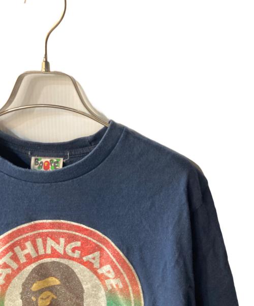 A BATHING APE（ア ベイシング エイプ）A BATHING APE (ア ベイシング エイプ) BUSY WORKS TEE ネイビー サイズ:Mの古着・服飾アイテム