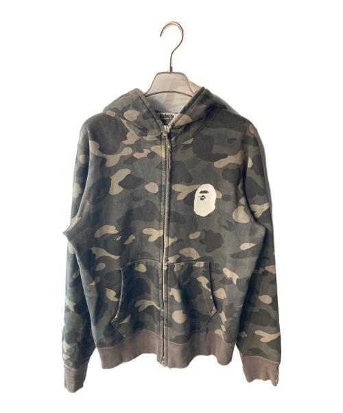 A BATHING APE（ア ベイシング エイプ）A BATHING APE (ア ベイシング エイプ) ジップパーカー グレー サイズ:Mの古着・服飾アイテム