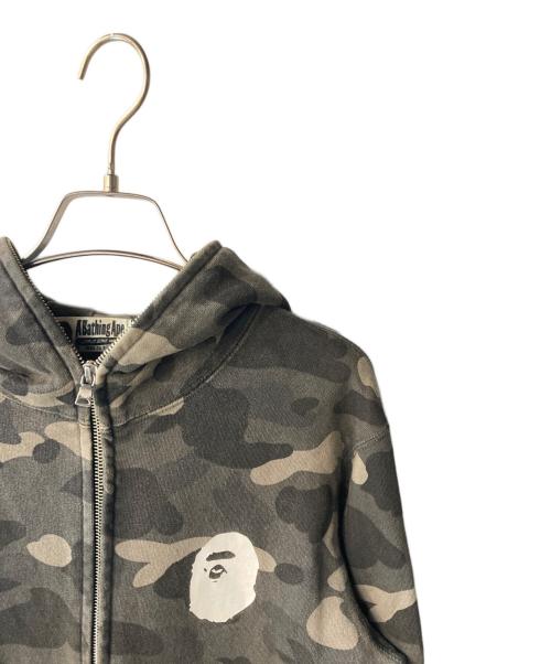 A BATHING APE（ア ベイシング エイプ）A BATHING APE (ア ベイシング エイプ) ジップパーカー グレー サイズ:Mの古着・服飾アイテム