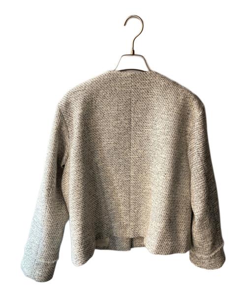 URBAN RESEARCH（アーバンリサーチ）URBAN RESEARCH (アーバンリサーチ) ツイードノーカラージャケット ホワイト サイズ:freeの古着・服飾アイテム