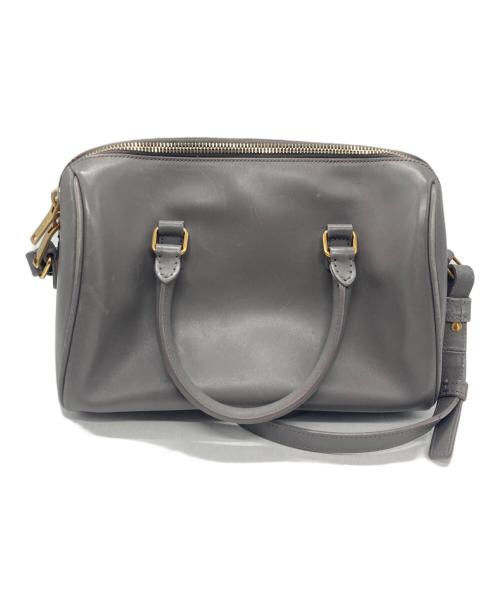 Saint Laurent Paris（サンローランパリ）Saint Laurent Paris (サンローランパリ) ベイビーダッフル ショルダーバッグ グレーの古着・服飾アイテム