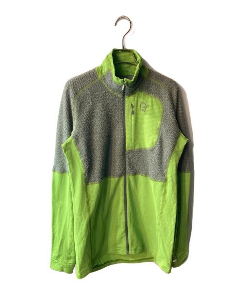norrona（ノローナ）NORRONA (ノローナ) Lyngen Alpha90 Jacket グレー×グリーン サイズ:Sの古着・服飾アイテム