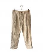Brilla per il gustoブリッラ ペル イルグースト）の古着「リネンキャンディーストライプイージーパンツ」｜ベージュ