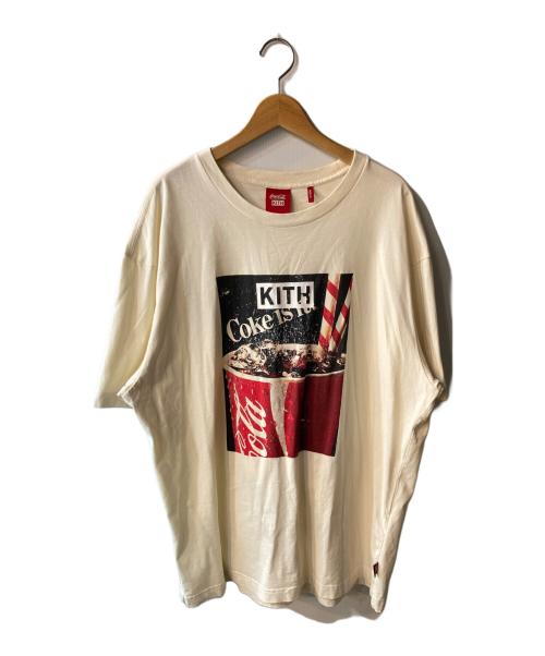 KITH（キス）KITH (キス) Coca Cola (コカコーラ) Tシャツ アイボリー サイズ:XLの古着・服飾アイテム