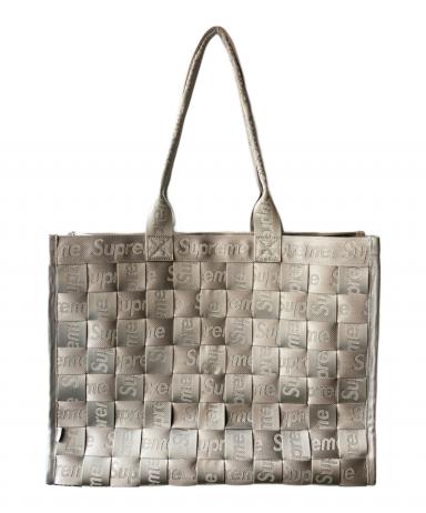 SUPREME シュプリーム 24SS WovenTote グレーウーブントート 中古・古着通販】Supreme (シュプリーム) Woven Tote Bag グレー