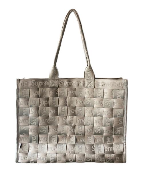 SUPREME（シュプリーム）Supreme (シュプリーム) Woven Tote Bag グレーの古着・服飾アイテム