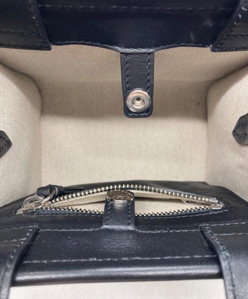 JIMMY CHOO（ジミーチュウ）JIMMY CHOO (ジミーチュウ) SHOPPER TOTE/S ホワイト×ブラックの古着・服飾アイテム