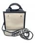 JIMMY CHOO (ジミーチュウ) SHOPPER TOTE/S ホワイト×ブラック：30000円