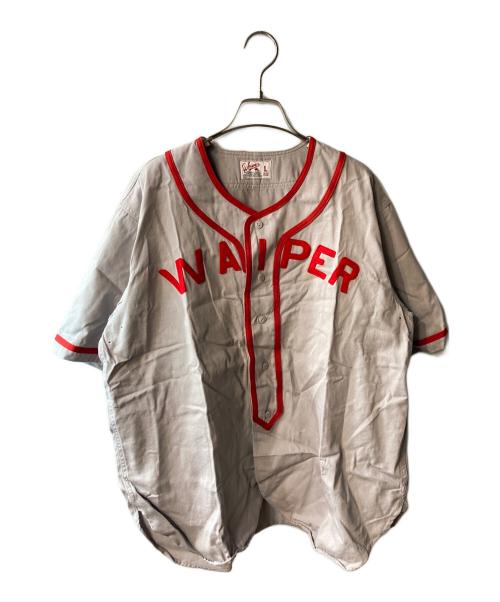 waiper（ワイパー）WAIPER (ワイパー) ベースボールシャツ グレー サイズ:Lの古着・服飾アイテム