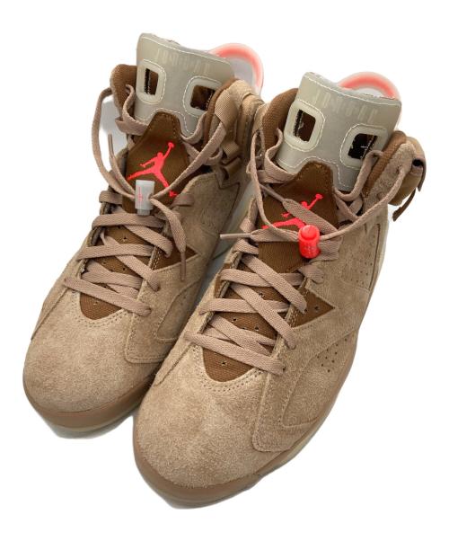 NIKE（ナイキ）NIKE (ナイキ) Travis Scott (トラヴィス・スコット) AIR JORDAN 6 RETRO ブラウン サイズ:28㎝の古着・服飾アイテム