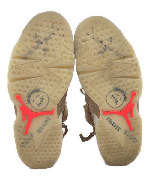NIKE（ナイキ）NIKE (ナイキ) Travis Scott (トラヴィス・スコット) AIR JORDAN 6 RETRO ブラウン サイズ:28㎝の古着・服飾アイテム