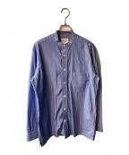 EDIFICE×Salvatore Piccoloエディフィス×サルヴァトーレ・ピッコロ）の古着「バンドカラーシャツ」｜ブルー