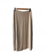 EVERYDAY I LIKE.エヴリデイ アイ ライク）の古着「バックサテンフレアスカート」｜ベージュ