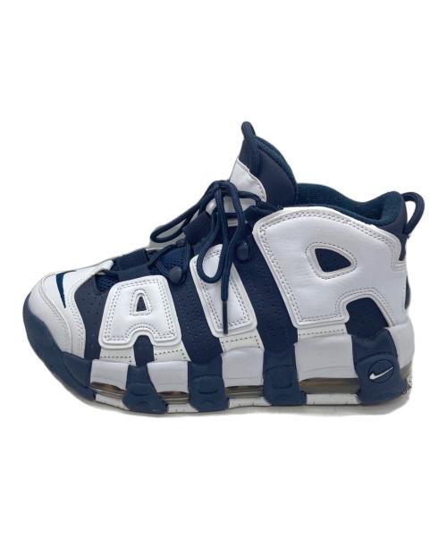 NIKE（ナイキ）NIKE (ナイキ) AIR MORE UPTEMPO ホワイト×ネイビー サイズ:26cmの古着・服飾アイテム