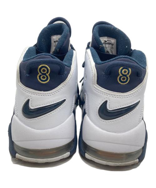 NIKE（ナイキ）NIKE (ナイキ) AIR MORE UPTEMPO ホワイト×ネイビー サイズ:26cmの古着・服飾アイテム
