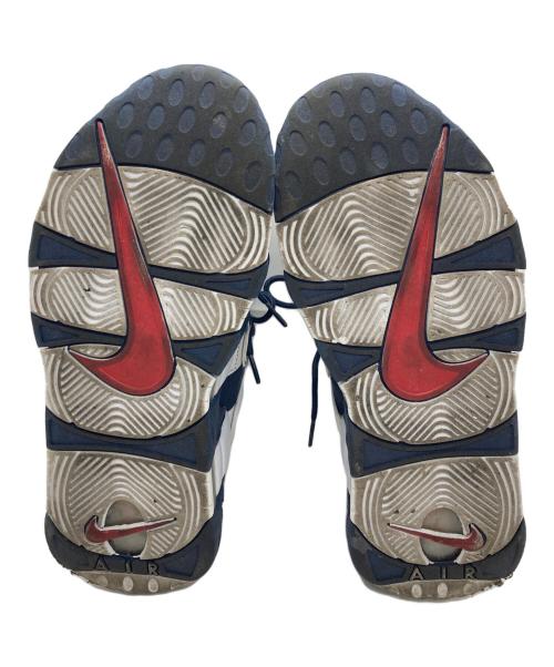 NIKE（ナイキ）NIKE (ナイキ) AIR MORE UPTEMPO ホワイト×ネイビー サイズ:26cmの古着・服飾アイテム