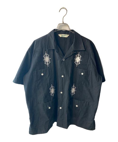 BACKERS（バッカーズ）Backers (バッカーズ) キューバシャツ ブラック サイズ:Lの古着・服飾アイテム