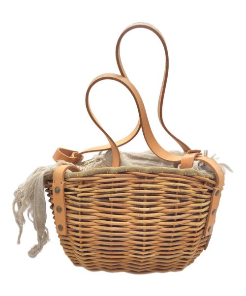 ebagos（エバゴス）ebagos (エバゴス) 空飛ぶカゴバッグ ベージュの古着・服飾アイテム