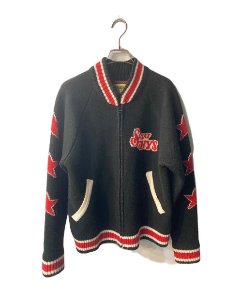 Hysteric Glamour（ヒステリックグラマー）Hysteric Glamour (ヒステリックグラマー) SUPER HYSジャカード オーバーサイズジャンパー ブラック サイズ:FREEの古着・服飾アイテム