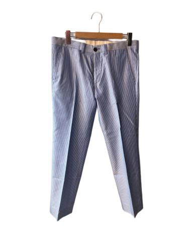 Dries Van Noten シルク100% ストライプ スラックス サイズM 中古・古着通販】DRIES VAN NOTEN (ドリスヴァンノッテン) ストライプ