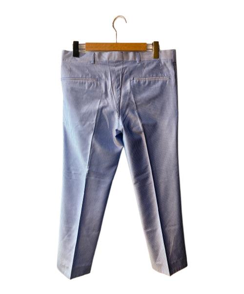 DRIES VAN NOTEN（ドリスヴァンノッテン）DRIES VAN NOTEN (ドリスヴァンノッテン) ストライプスラックス ブルー サイズ:46の古着・服飾アイテム