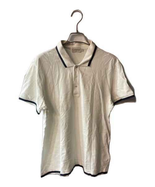 MONCLER（モンクレール）MONCLER (モンクレール) ポロシャツ ホワイト サイズ:Lの古着・服飾アイテム