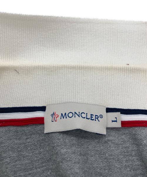 MONCLER（モンクレール）MONCLER (モンクレール) ポロシャツ グレー サイズ:Lの古着・服飾アイテム