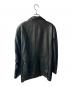 BURBERRY BLACK LABEL (バーバリーブラックレーベル) レザーテーラードジャケット ブラック サイズ:M：20000円