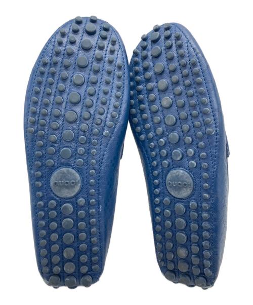 GUCCI（グッチ）GUCCI (グッチ) ローファー ブルー サイズ:5　1/2の古着・服飾アイテム