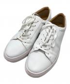 Alfredo BANNISTERアルフレッドバニスター）の古着「オールレザースニーカー」｜ホワイト