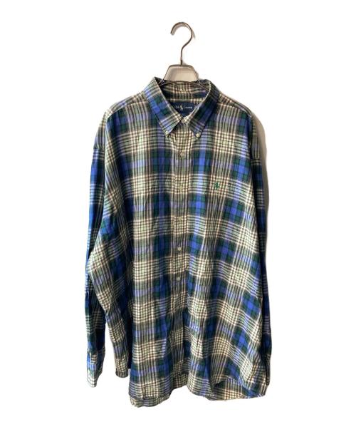 RALPH LAUREN（ラルフローレン）RALPH LAUREN (ラルフローレン) BLAKE ネイビー×グレー サイズ:XXLの古着・服飾アイテム