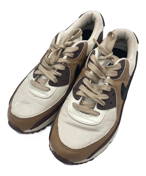 NIKE（ナイキ）NIKE (ナイキ) AIR MAX 90 ブラウン×アイボリー サイズ:24㎝の古着・服飾アイテム