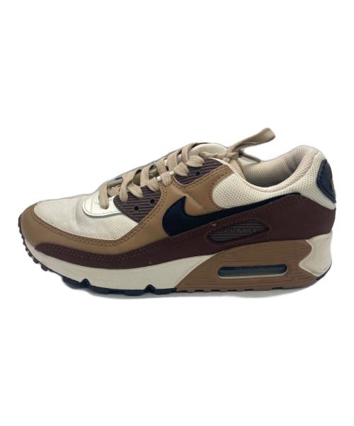 NIKE（ナイキ）NIKE (ナイキ) AIR MAX 90 ブラウン×アイボリー サイズ:24㎝の古着・服飾アイテム