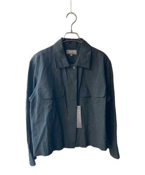 MARGARET HOWELL（マーガレットハウエル）MARGARET HOWELL (マーガレットハウエル) LINEN VOILE シャツ ブラック サイズ:1の古着・服飾アイテム