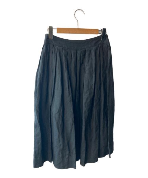 MARGARET HOWELL（マーガレットハウエル）MARGARET HOWELL (マーガレットハウエル) リネンスカート ブラック サイズ:1の古着・服飾アイテム