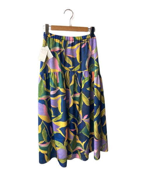 BALLSEY（ボールジィ）BALLSEY (ボールジィ) フラワープリントスカート マルチカラー サイズ:34の古着・服飾アイテム